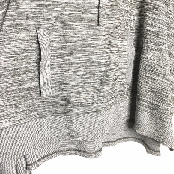 Talbots Knit Space Dye Hooded Sweatshirt Poncho OS - Picture 5 of 8